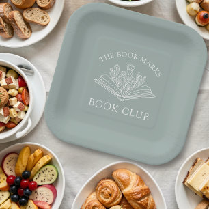 Book Club Name Personalised  Paper Plate