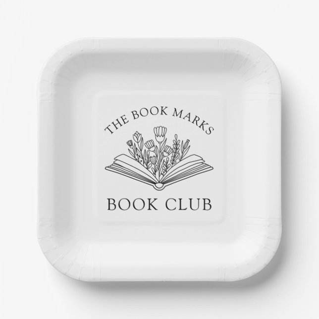 Book Club Name Personalised  Paper Plate (Front)