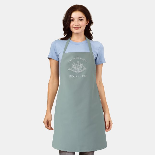 Book Club Name Personalized All-Over Print Apron (Worn)