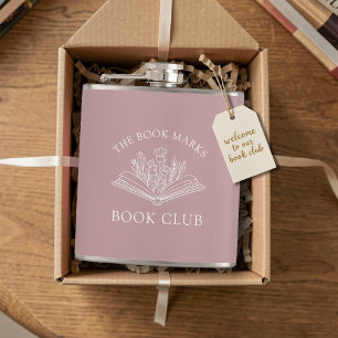 Book Club Name Personalized Gift Favor Hip Flask