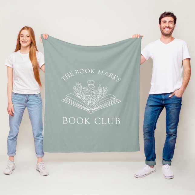 Book Club Name Personalized Member's Favor Gift Fleece Blanket (In Situ)