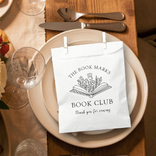 Book Club Name Personalized Thank You Favour Bags