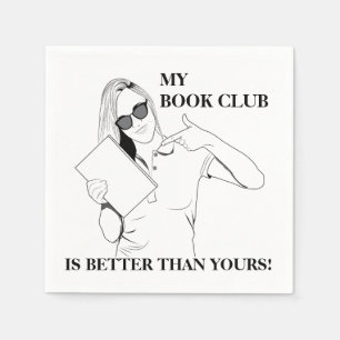 Book Club Party Napkins (Customisable)