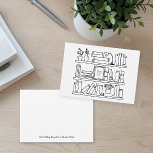 Book Club Personalised Correspondence Card