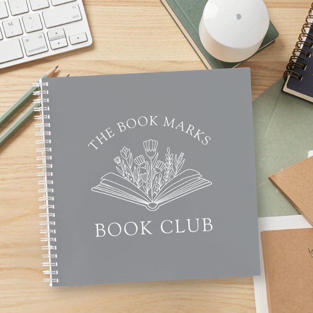 Book Club Personalized Name Gift Spiral Notebook (Creator Uploaded)