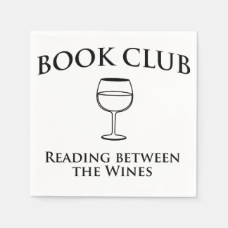Book Club Reading Between the Wines Napkin