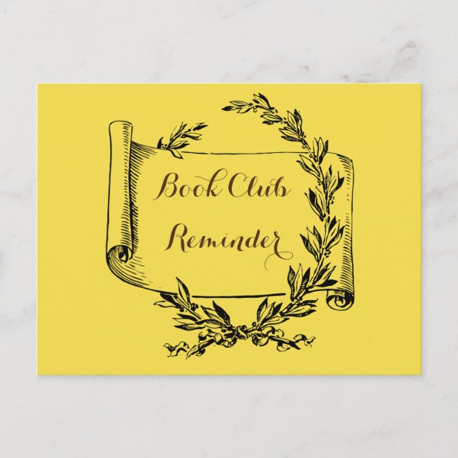 Book Club Reminder Postcard (Front)