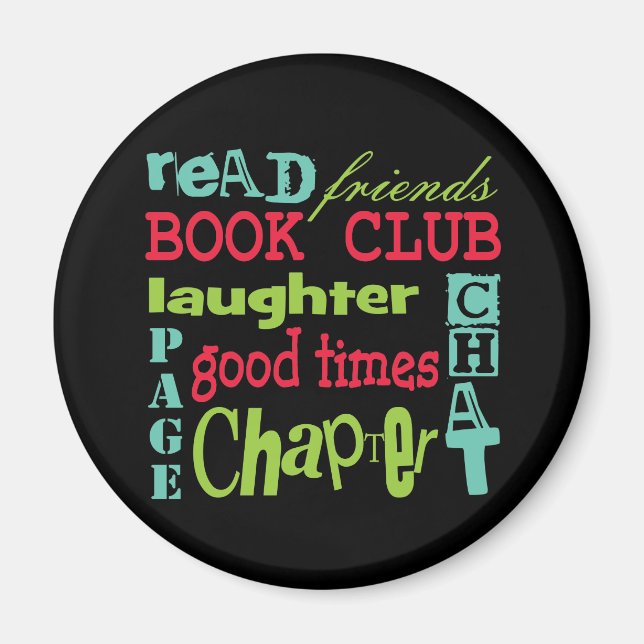 Book Club Subway Design by Artinspired Magnet (Front)