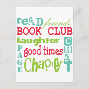 Book Club Subway Design by Artinspired Postcard