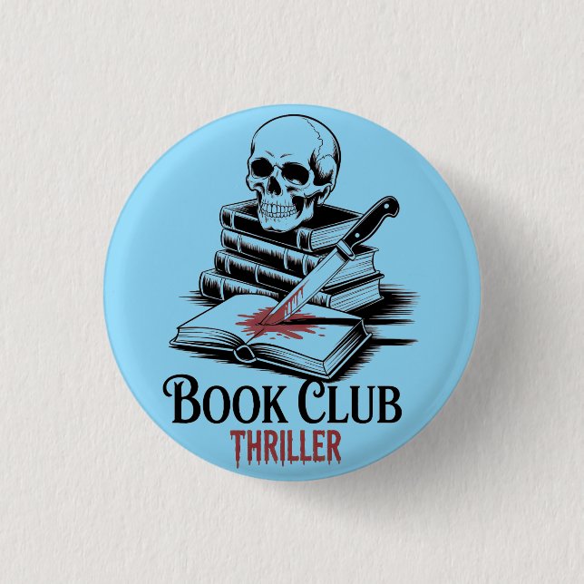 Book Club Thriller 3 Cm Round Badge (Front)
