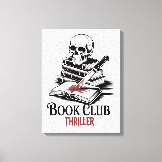 Book Club Thriller Canvas Print (Front)