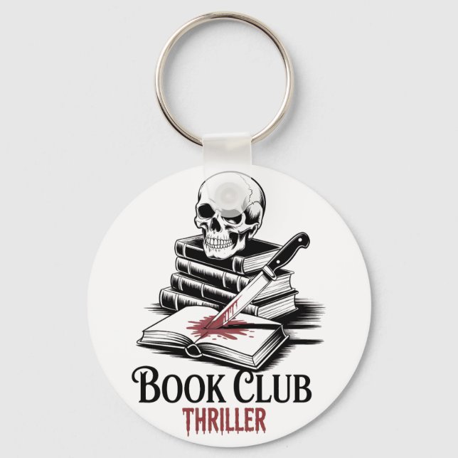 Book Club Thriller Key Ring (Front)