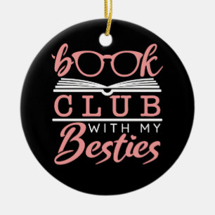 Book Club With My Besties Ceramic Tree Decoration