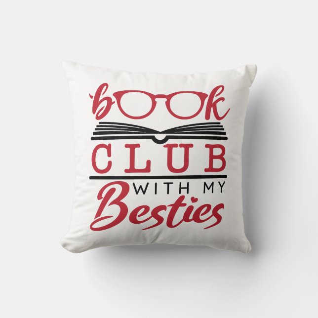 Book Club with My  Besties Cushion (Front)