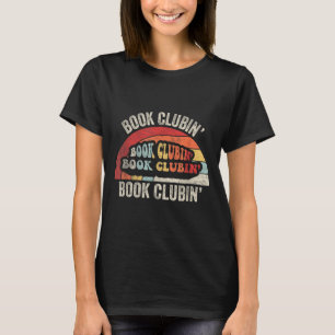 Book Clubin Retro 70s Style Book Club Reader T-Shirt
