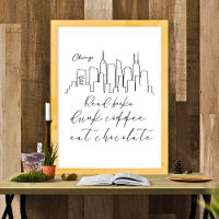 book coffee chocolate lover chicago outline design