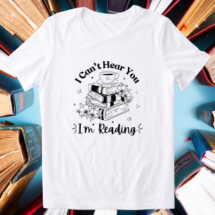 Book & Coffee Lovers, I Can't Hear You I'm Reading Tri-Blend Shirt