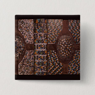 Book cover 15 cm square badge