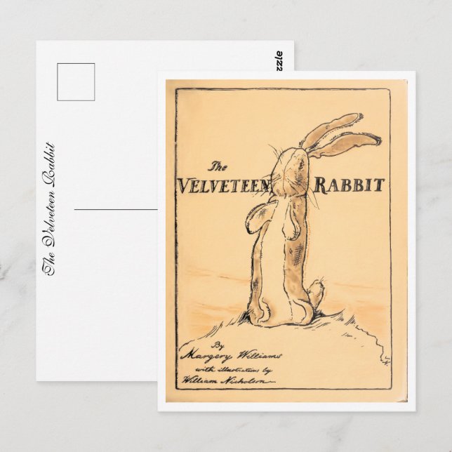 Book Cover - The Velveteen Rabbit Postcard (Front/Back)