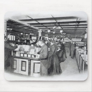 Book Department at an Army and Navy store Mouse Pad