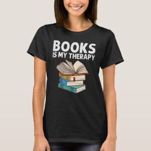 Book Designs For Men Women Librarian Reading Fan T-Shirt