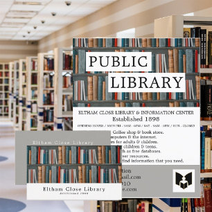 Book Display, Library Advertising Flyer