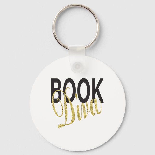 Book Diva Key Ring (Front)