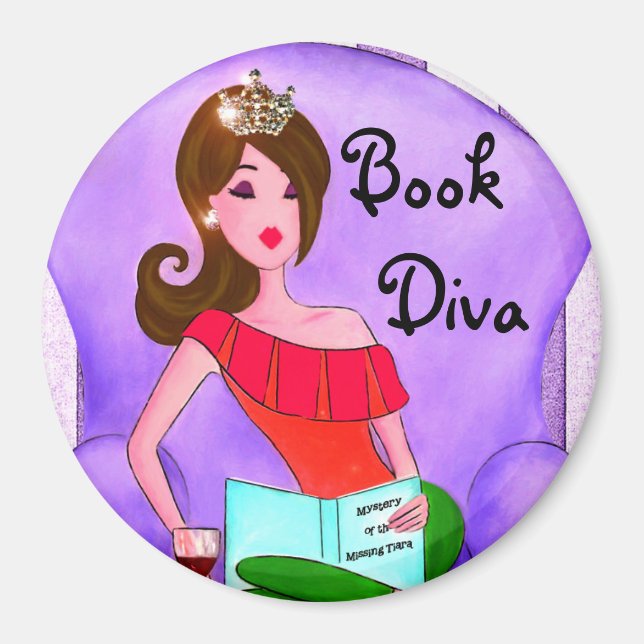 Book Diva magnet (Front)