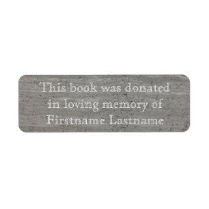 Book Donation  Sticker Marble