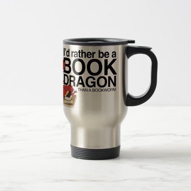 Book Dragon Travel Mug (Right)