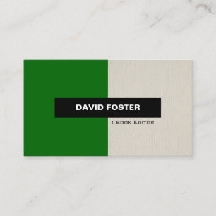 Book Editor - Simple Elegant Stylish Business Card