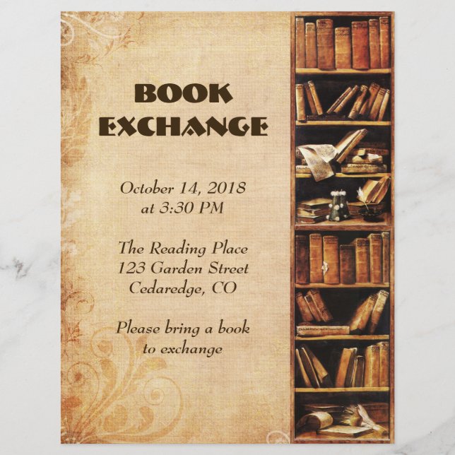 Book Exchange Flyer (Front)