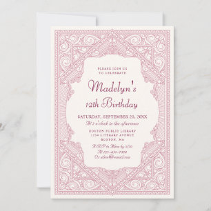 Book Fairy Tale Girls Birthday Invitation