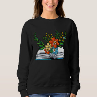 Book Flowers Sweatshirt