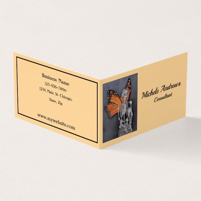 Book Fold Business Cards Metamorphosis (Outside)