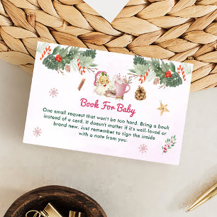 Book For Baby Cookies Santa Christmas Party Enclosure Card