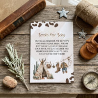 Book for Baby Cowboy rustic elegant Baby Shower