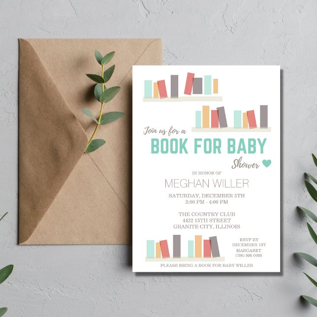 Book For Baby Shower Invitation (Creator Uploaded)