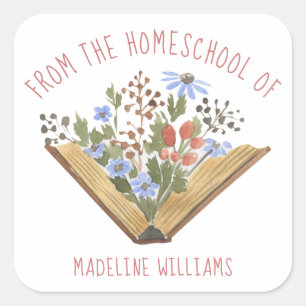Book From the Homeschool of Bookplate Label