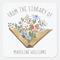 Book From the Library Of Bookplate Label