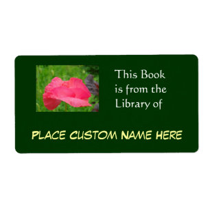Book from the Library of Custom Name Green