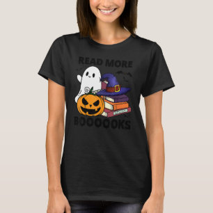 Book Ghost Boo Read More Books Halloween Boy Girl  T-Shirt