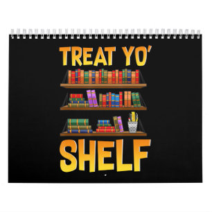 book gift  funny reading lover librarian treat calendar