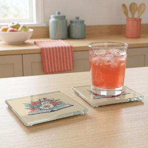 Book Glass Coaster