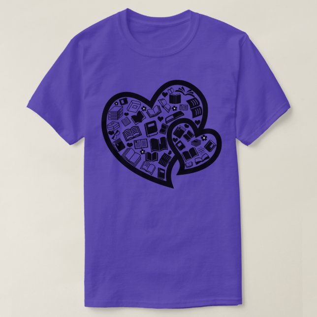 Book Heart T-Shirt (Design Front)