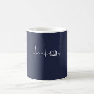 BOOK HEARTBEAT COFFEE MUG