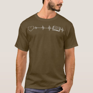 Book Heartbeat Heart Book Lover Books Reading Book T-Shirt
