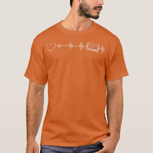 Book Heartbeat Heart Book Lover Books Reading Book T-Shirt