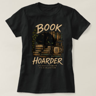 Book Hoarder Cat Collection T-Shirt