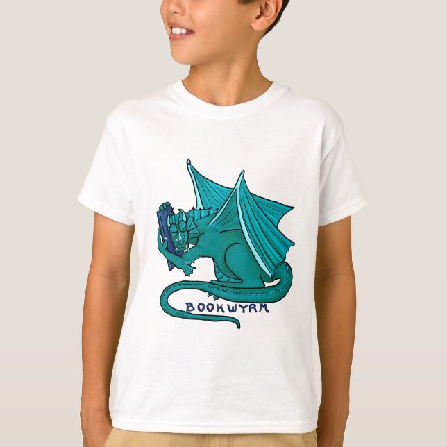 Book Hug Bookwyrm T-Shirt (Front)